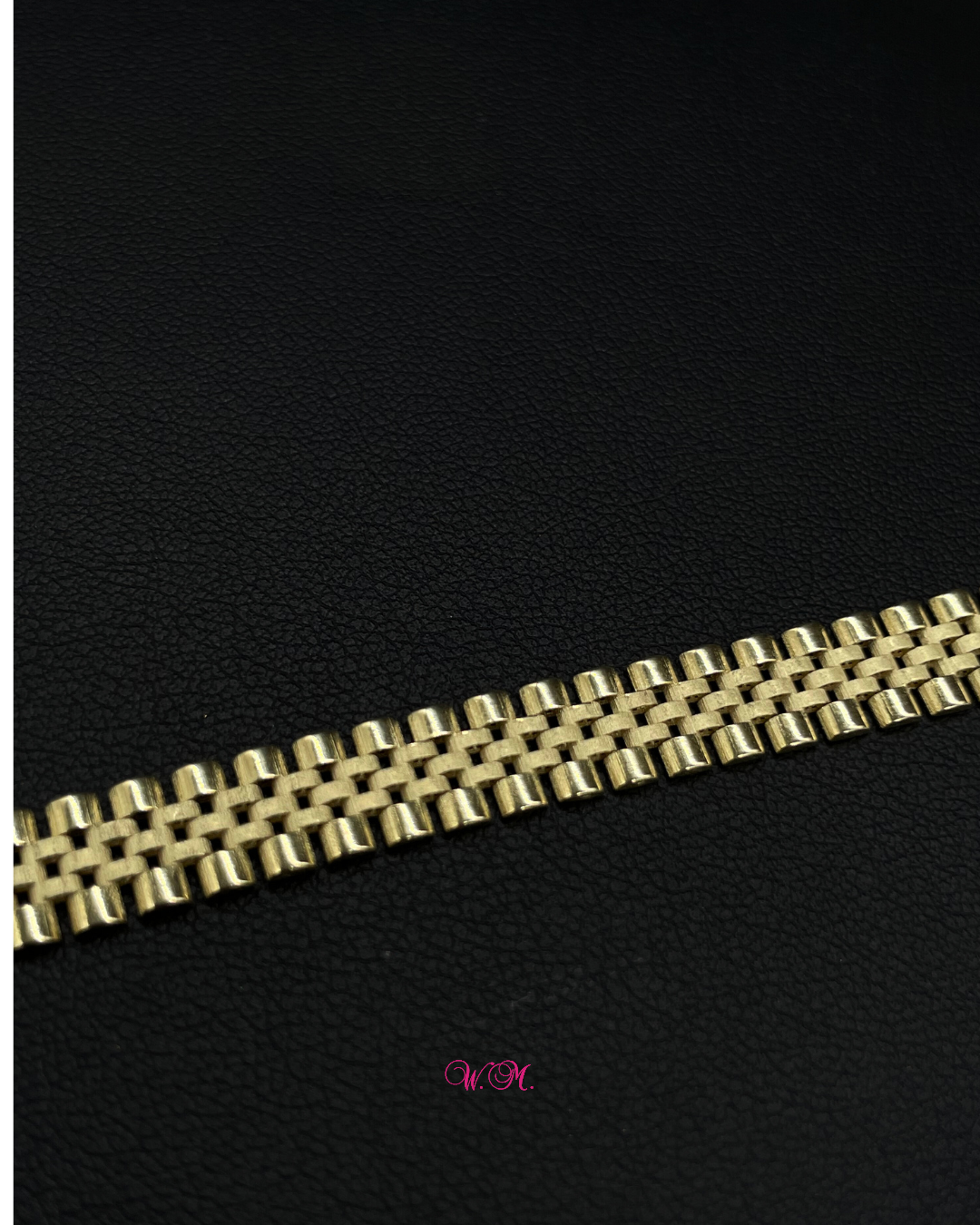 Tejido ROLEX en ORO en esclava para hombre